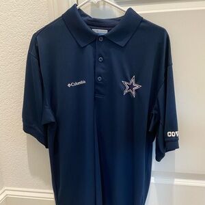 Columbia polo, Dallas cowboys - size M, navy blue